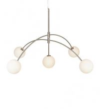 Heaven lampa wisząca stal/biała 5x28W G9